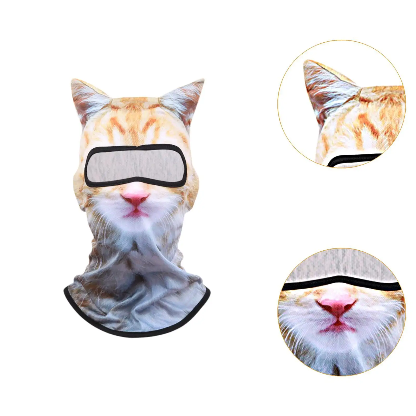 Balaclava animal máscara facial máscara de cabeça máscara de esqui para esportes de equitação ao ar livre