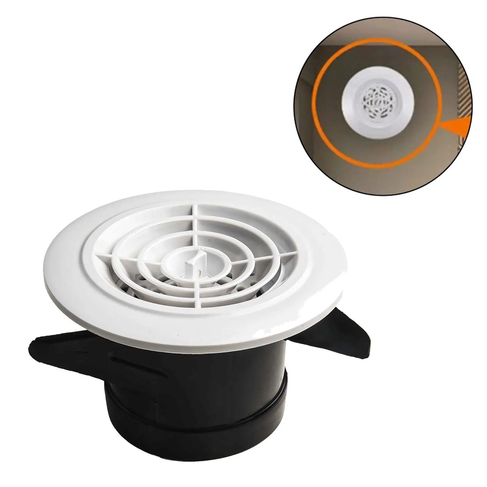 

Вентиляционная решетка круглая для офиса 118x72 мм (4.65x2.83 дюйма) D*H, настенная/потолочная