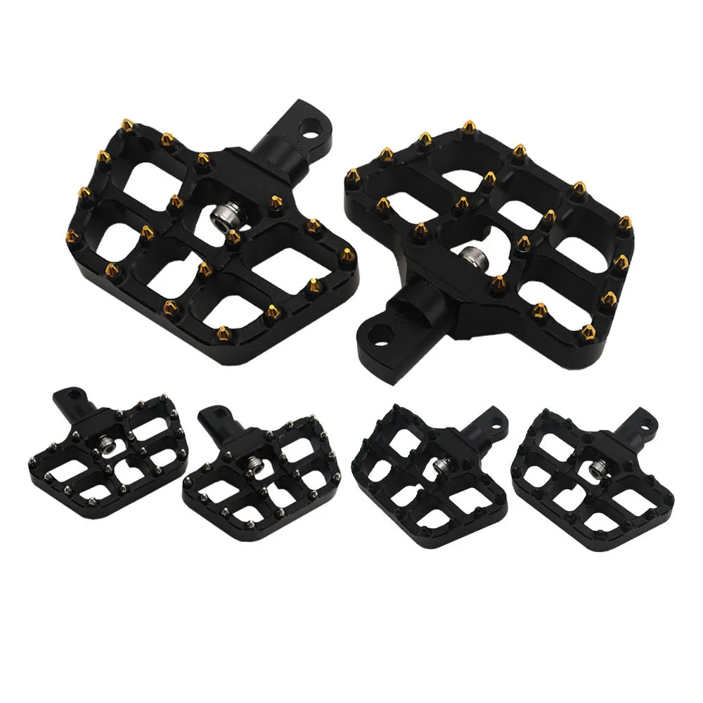 

Подножки для мотоцикла, подставки для ног, педали для Harley Dyna Sportster XL883 1200 Fatboy 360 ° Поворотные передние и задние подножки