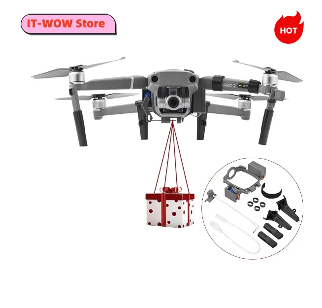 

Airdrop Thrower DJI Mavic 2 Pro/Zoom Drone Fishing Bait Gift Rescue Delivery Sky Hook Device System Accessories