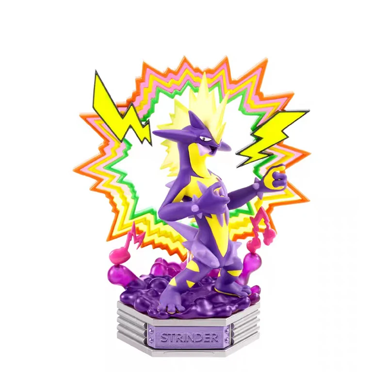 مجموعة ألعاب أصلية من Re-Ment Pokémon NEON PARTY Pikachu & Galar Jiguzaguma Mew Strinder Bracky Gangar Gothimiru & Mibrim هدية ألعاب أصلية #5