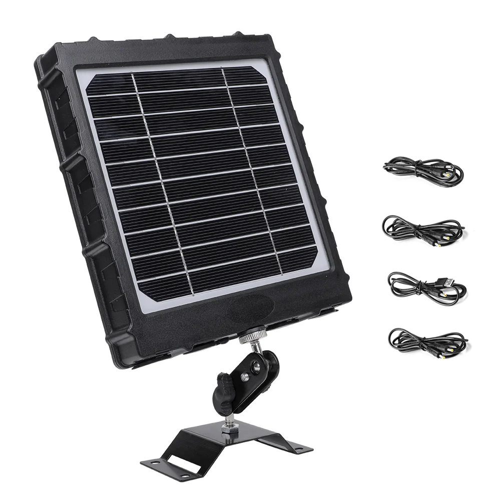 BL8000 Solar Panel 12V/9V/6V Output IP66 Waterproof, LED Indicator, and Tree/Tripod Mount  3W Solar Panel with 8000mAh Battery