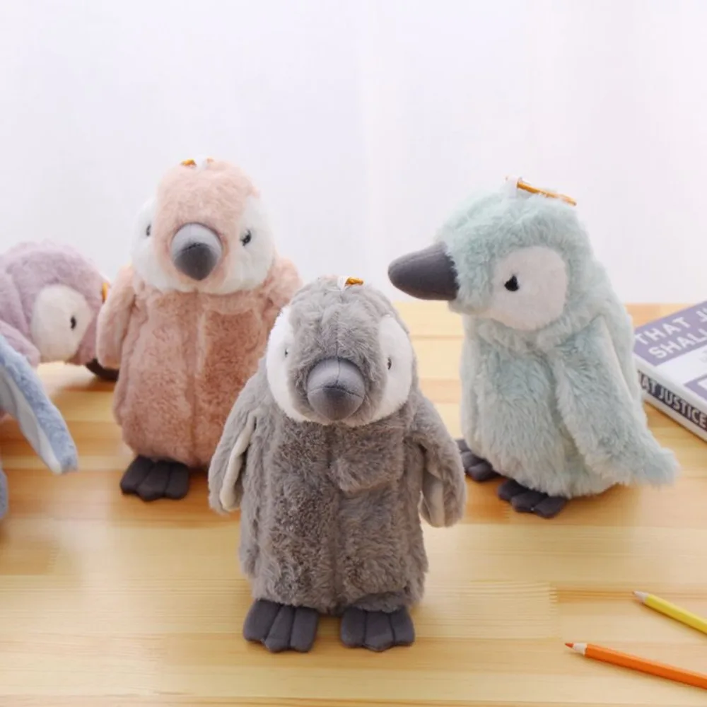 

Large Capacity Plush Pencil Case Stuffed Animal Cartoon Doll Stationery Bag Cute Design Pen Storage Bag Penguin Pencil Bag