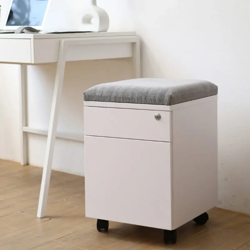 letter size File Metal Mobile Filing Storage Cabinets With Cushion seating Moving Steel Pedestal Cabinet