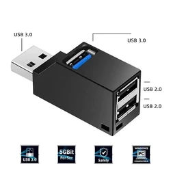 USB 3.0 HUB Extender Car Splitter Multi Port USB Hubs 2.0 For Laptops Office Multi Function Reading U Disk USB Charging Adapter