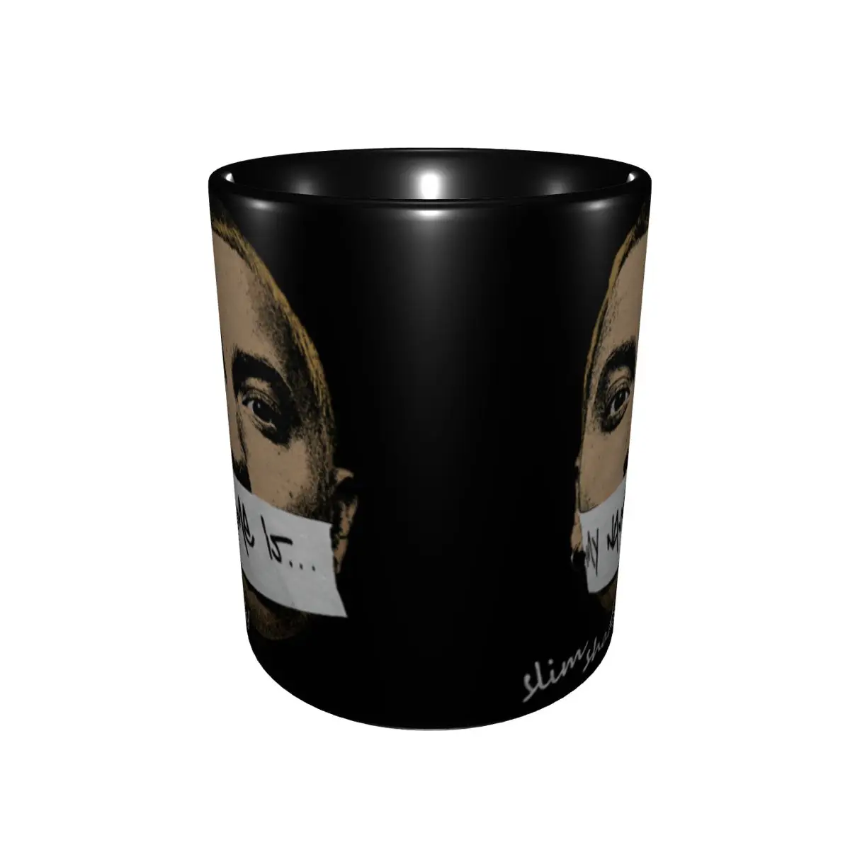High Quality Eminem Slim Shady Music Rap Old School Merch Mugs Funny Tea Cup