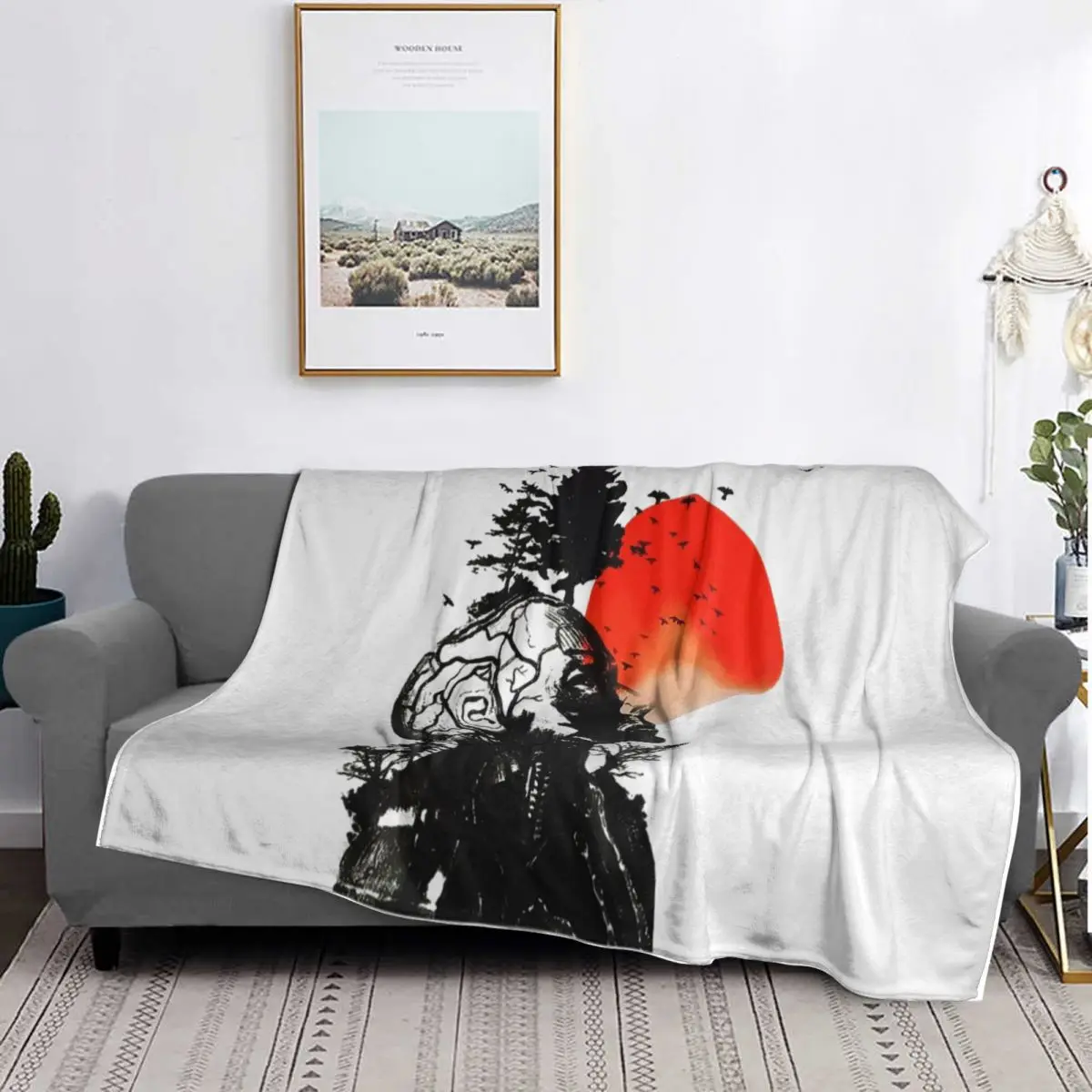 Hangovers Alans Human Tree For Men Women Blanket Soft Flannel Throw Blanket Plush for Bed Living room Picnic Travel Home Sofa