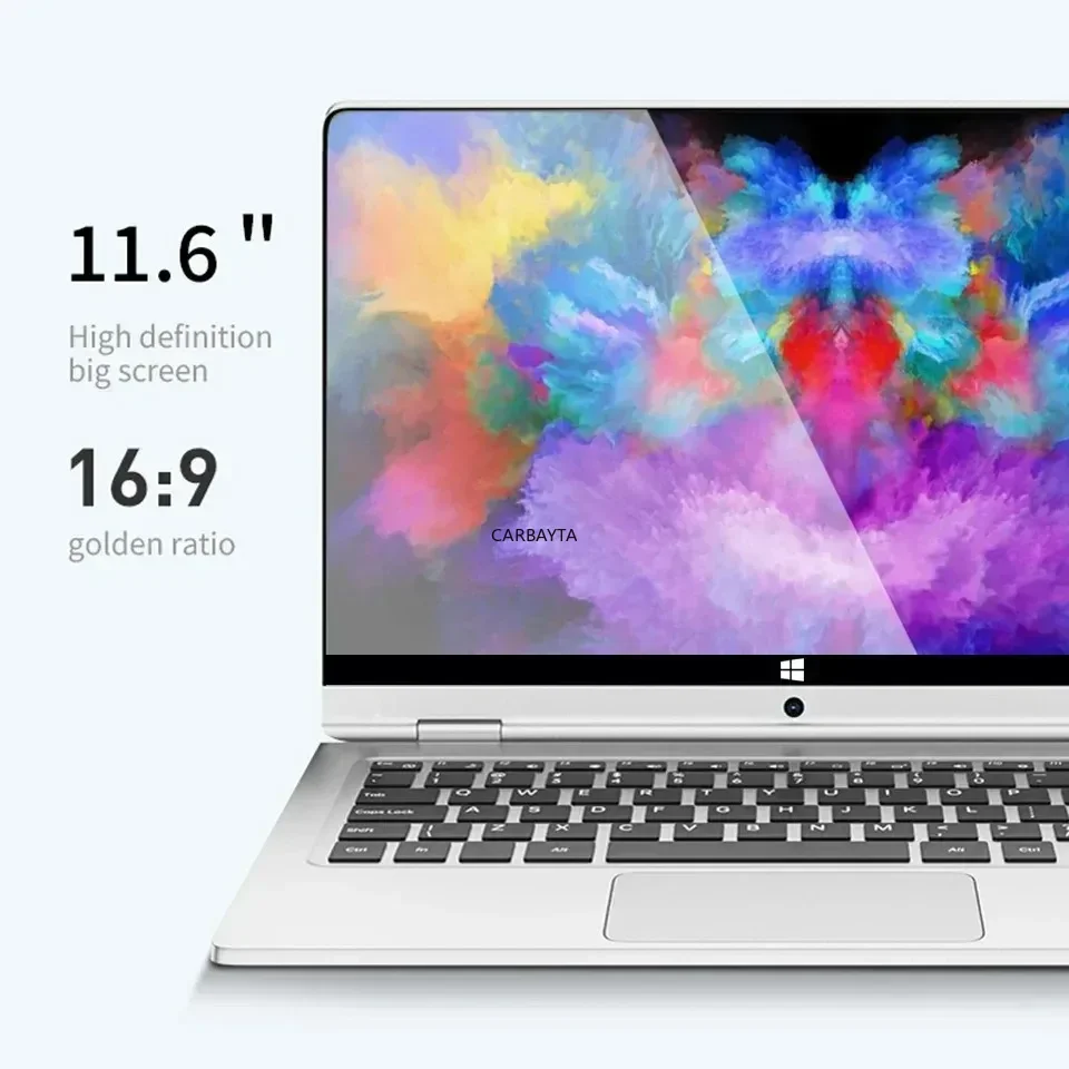 Portable 2 in 1 Laptop Computer Intel N4020 11.6 Inch Touch Screen Notebook Ram 8GB Rom 128GB-1TB SSD Windows 11 Pro PC Computer