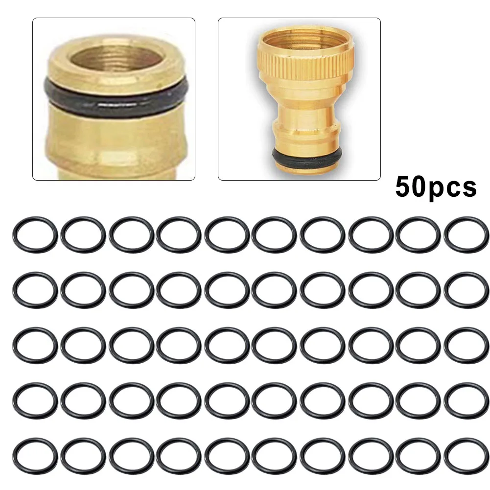 

50PCS/Set O-Rings Sealing Leather Ring Hose Connectors High Pressure Seal For Washer Hose Quick Disconnect Connector Garden Tool