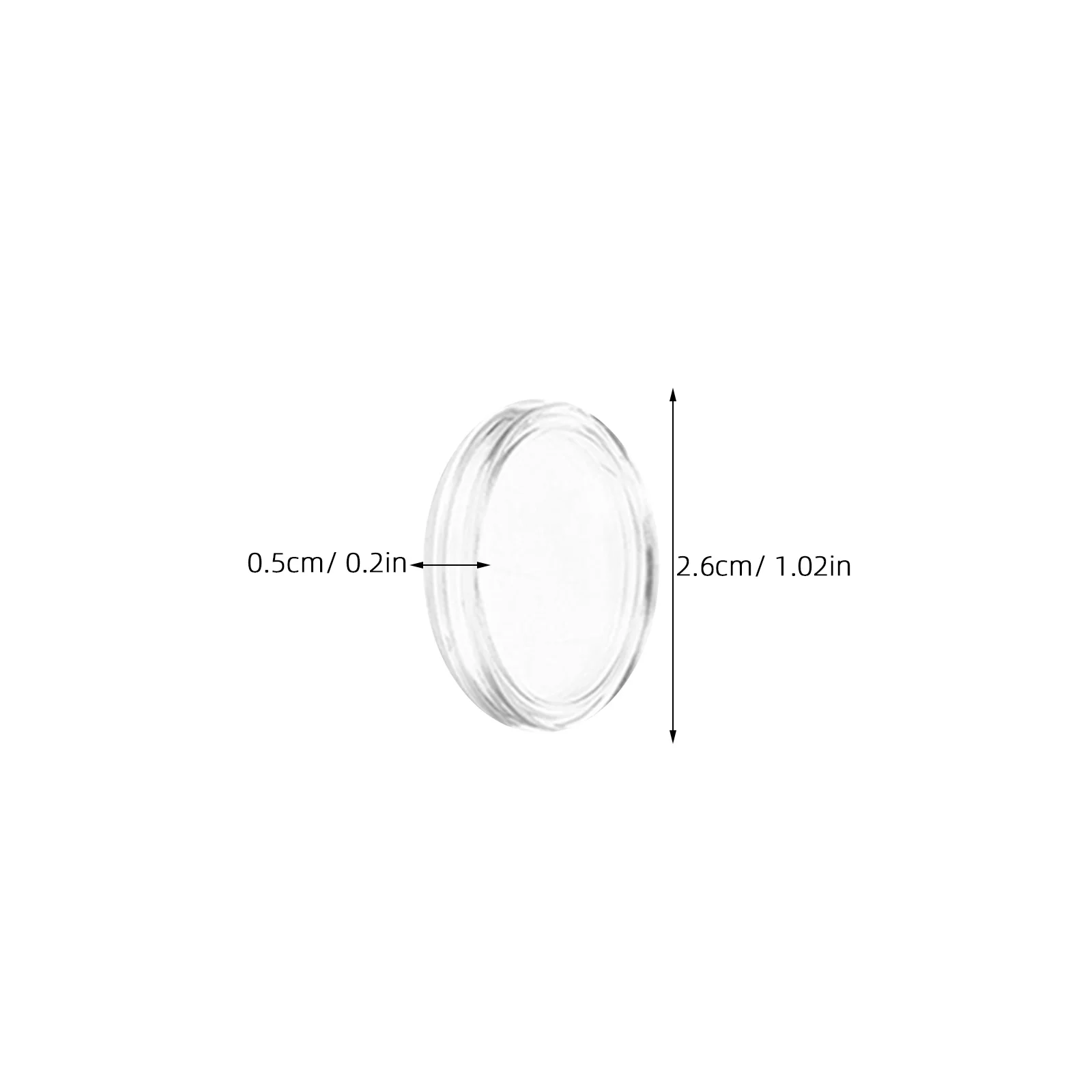 100Pcs Hard Coin Collection Box Clear Single Coin Holders for Collectors Protective Storage Case Transparent Round Capsules