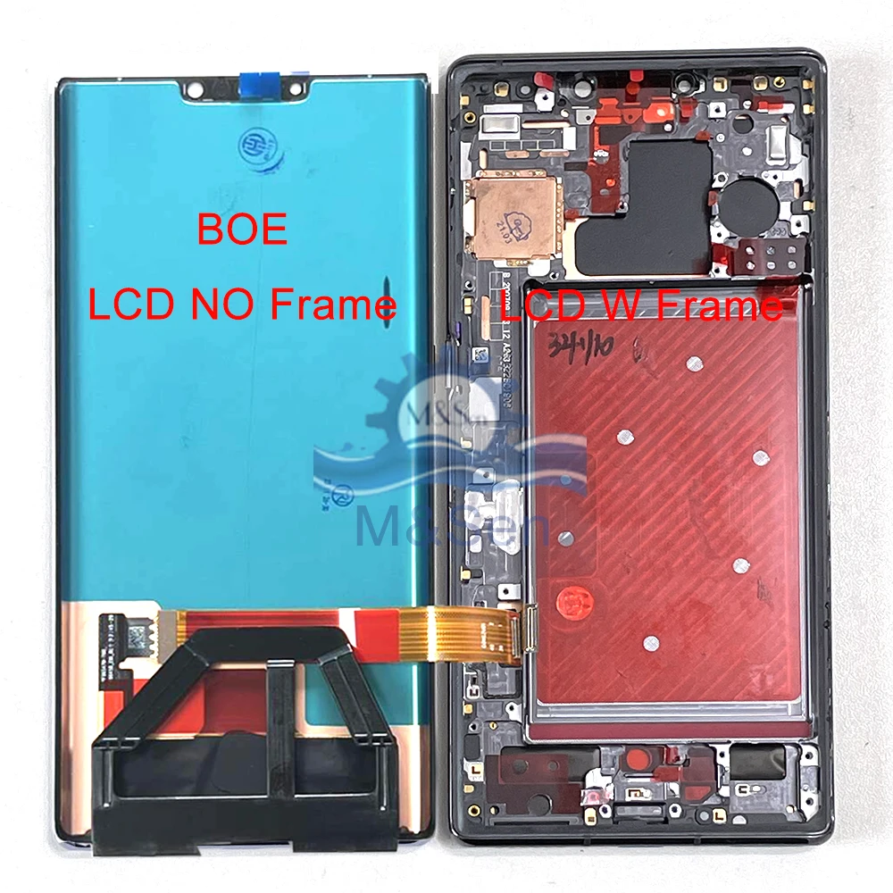 Original OLED For Huawei Mate 40 Pro 5G NOH-NX9 LCD Display Screen Frame+Touch For Huawei Mate 30 Pro LIO-L09 LIO-L29