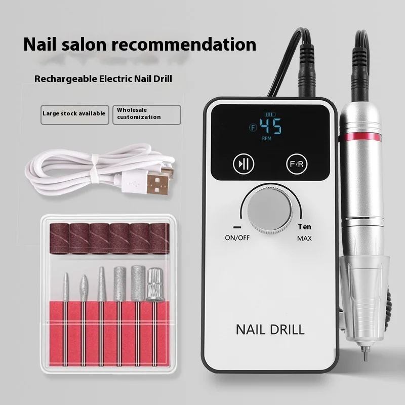 

Портативный полировщик для ногтей, средство для удаления ногтей, маникюрный салон, перезаряжаемый электрический полировщик для ногтей, бытовой маникюрный набор, мощность хранения