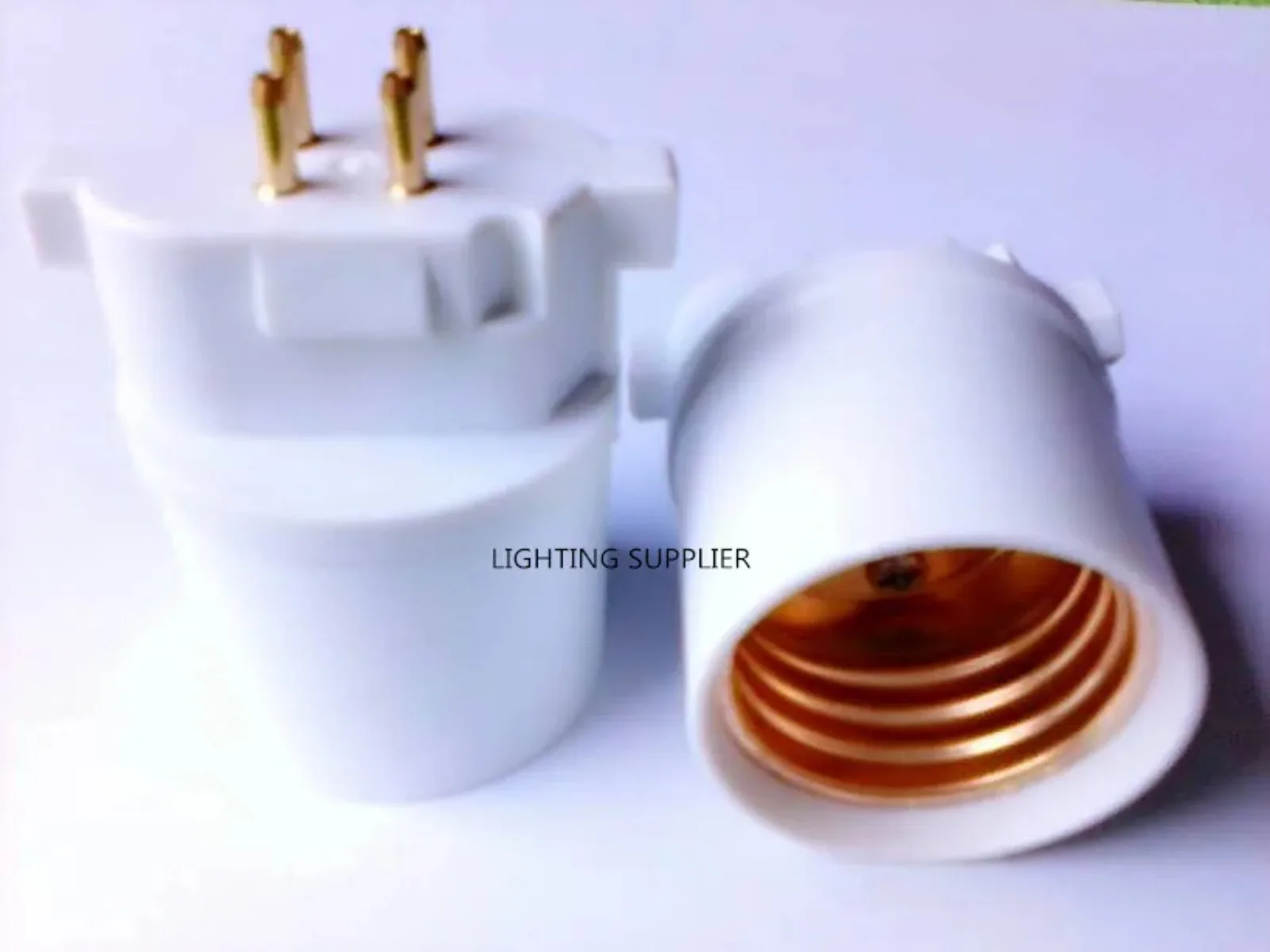 2 pz GX10Q a E26 adattatore presa luce 4pin CFL GX10Q a E26/E27 convertitore Base lampada bisogno di alimentatore Bypass