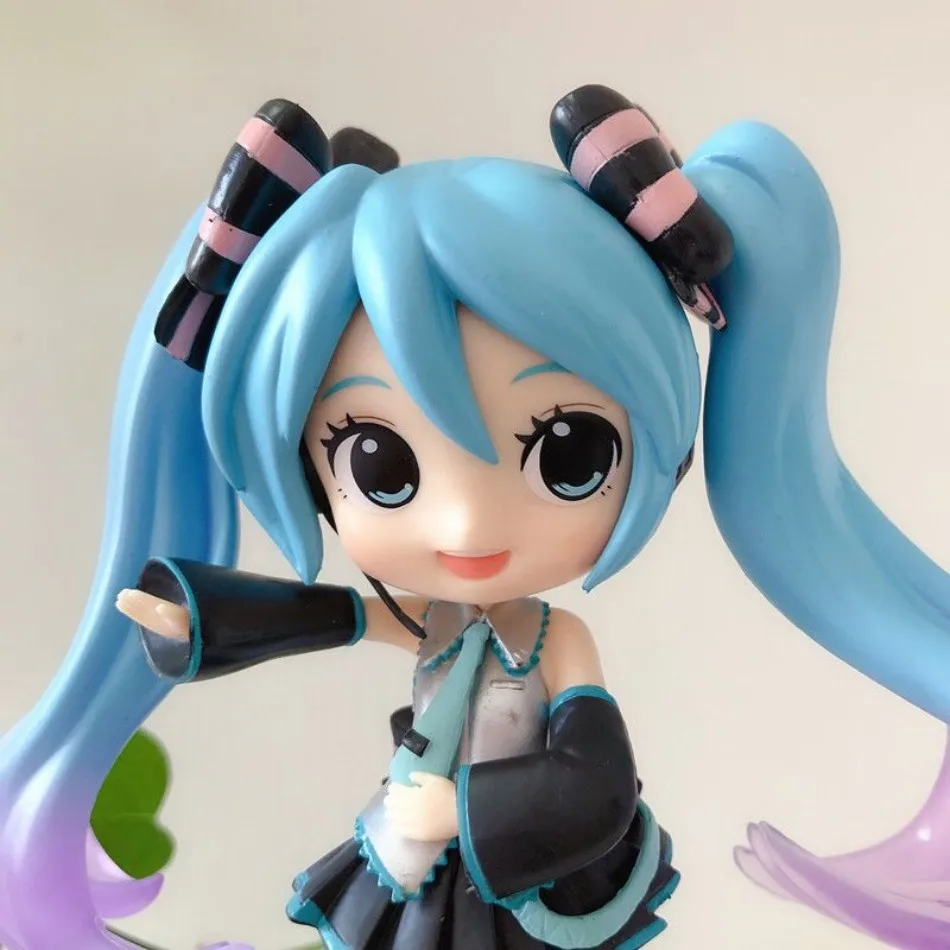 NEW Anime Hatsune Miku Figure Mini Character Ornaments Kawai Pink Green Hatsune Home desk Decoration Adult Toy kid Birthday Gift