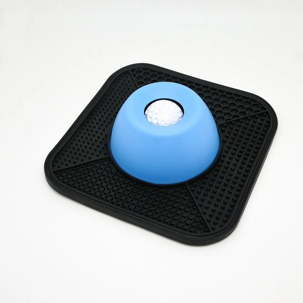Bol à lécher interactif en silicone pour animaux de compagnie, favorise la santé dentaire, bol à alimentation lente pour chien, antidérapant, auto-avaloir pour liquides et aliments