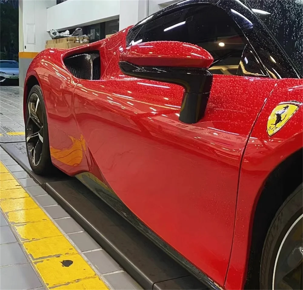 Used for Ferrari SF90  Genuine Carbon Fiber OEM Style Side Skirt Body Kit