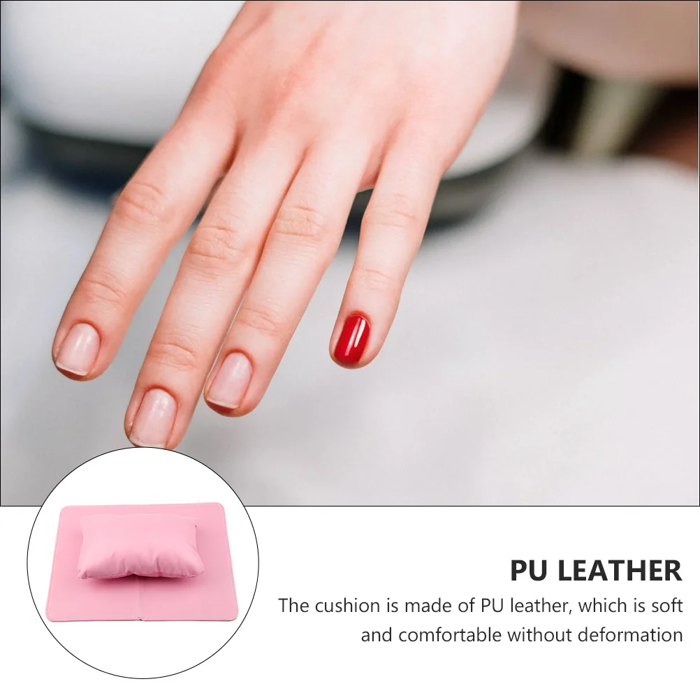 

1Set Manicure Hand Pillow Table Mat Soft Comfortable Nail Art Hand Rest Pad Salon Supply Pink Nail Art Tools Washable Mat