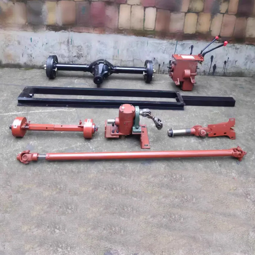 

Diesel Engine Powered 4WD Walking Tractor Hub Axle Hand Held Multifunctional Micro Tillage Machine Small Tracked Soil Grass