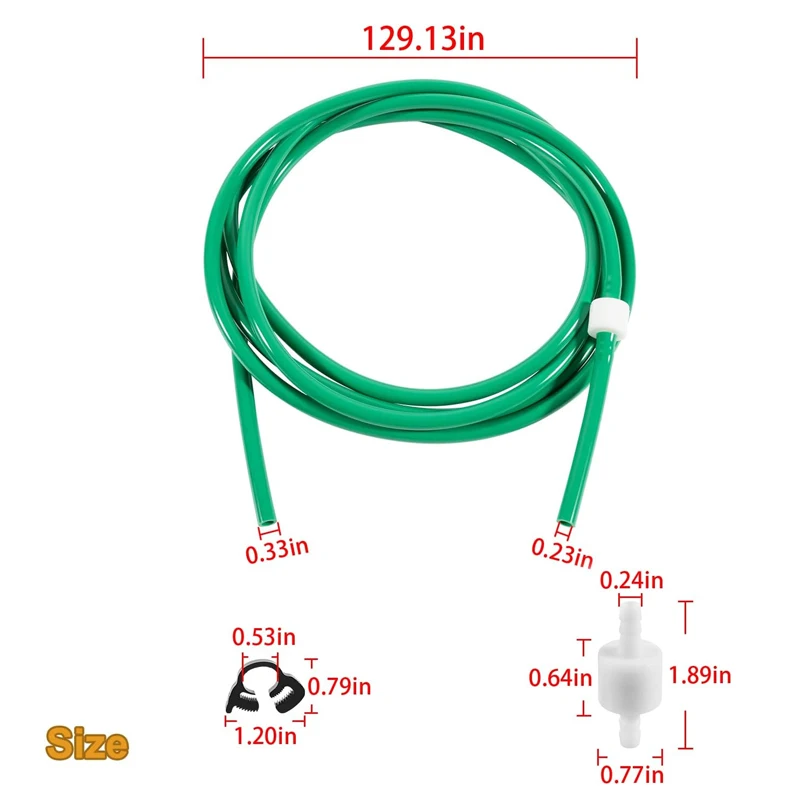 9-0770-01 Ozone Supply Check Valve Tubing Assy,Ozone Tube Assembly,Fits for Eclipse 1, 2, 4, Replacement for 2185-18, 301530