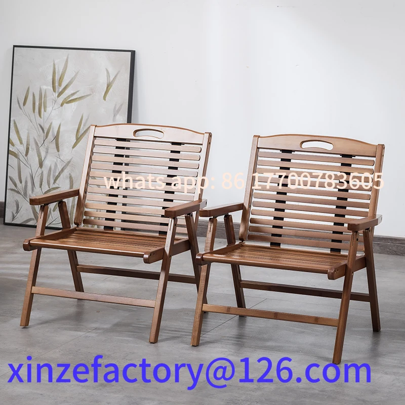 Cadeira de acampamento dobrável portátil ao ar livre personalizável bambu verão lazer piquenique cadeira casa varanda volta nap lounge cadeira