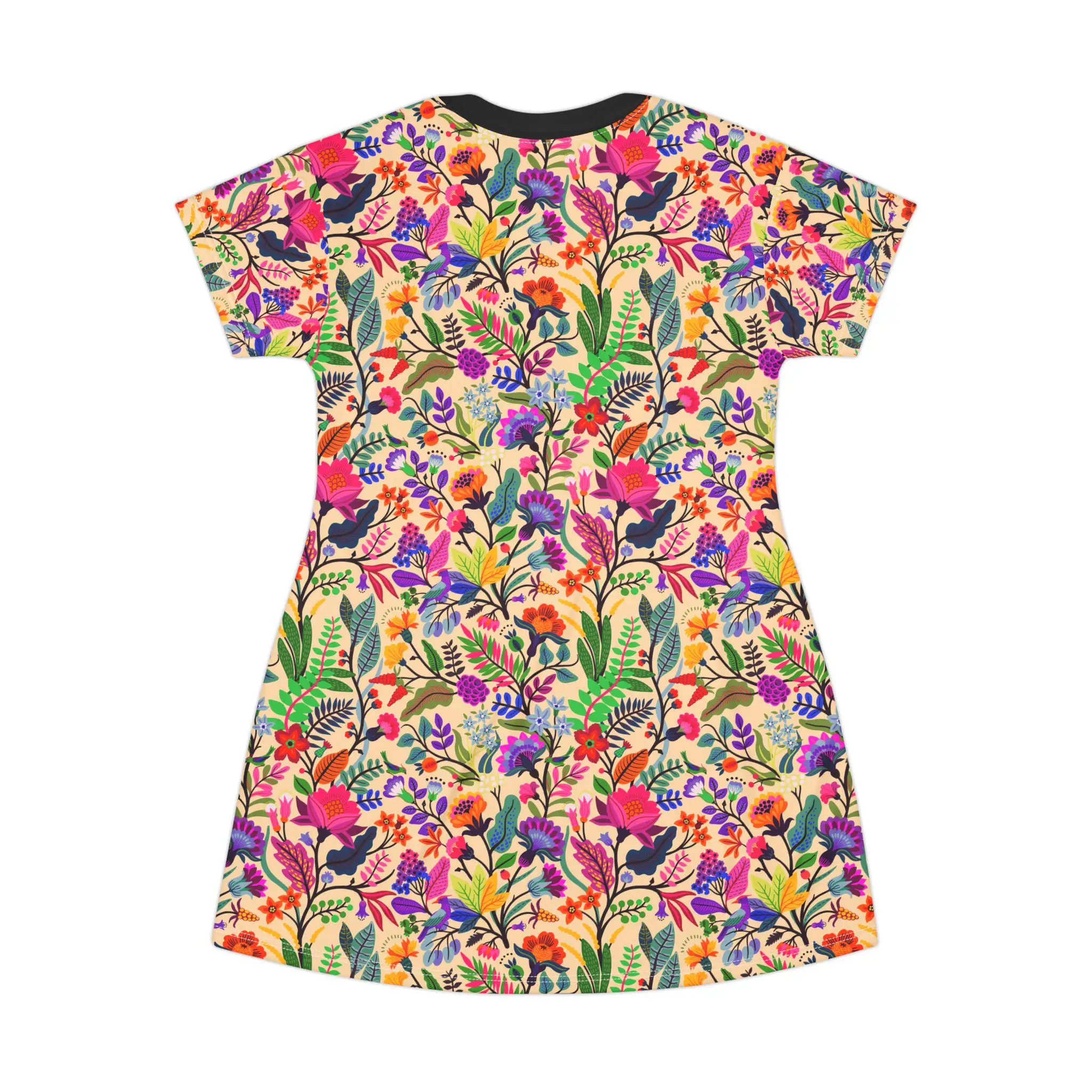 الأزهار بوهو تي شيرت فستان فساتين امرأة الصيف قصيرة الأكمام تي شيرت فستان هاواي السفر عطلة فستان فتاة الملابس Y2k الملابس #5