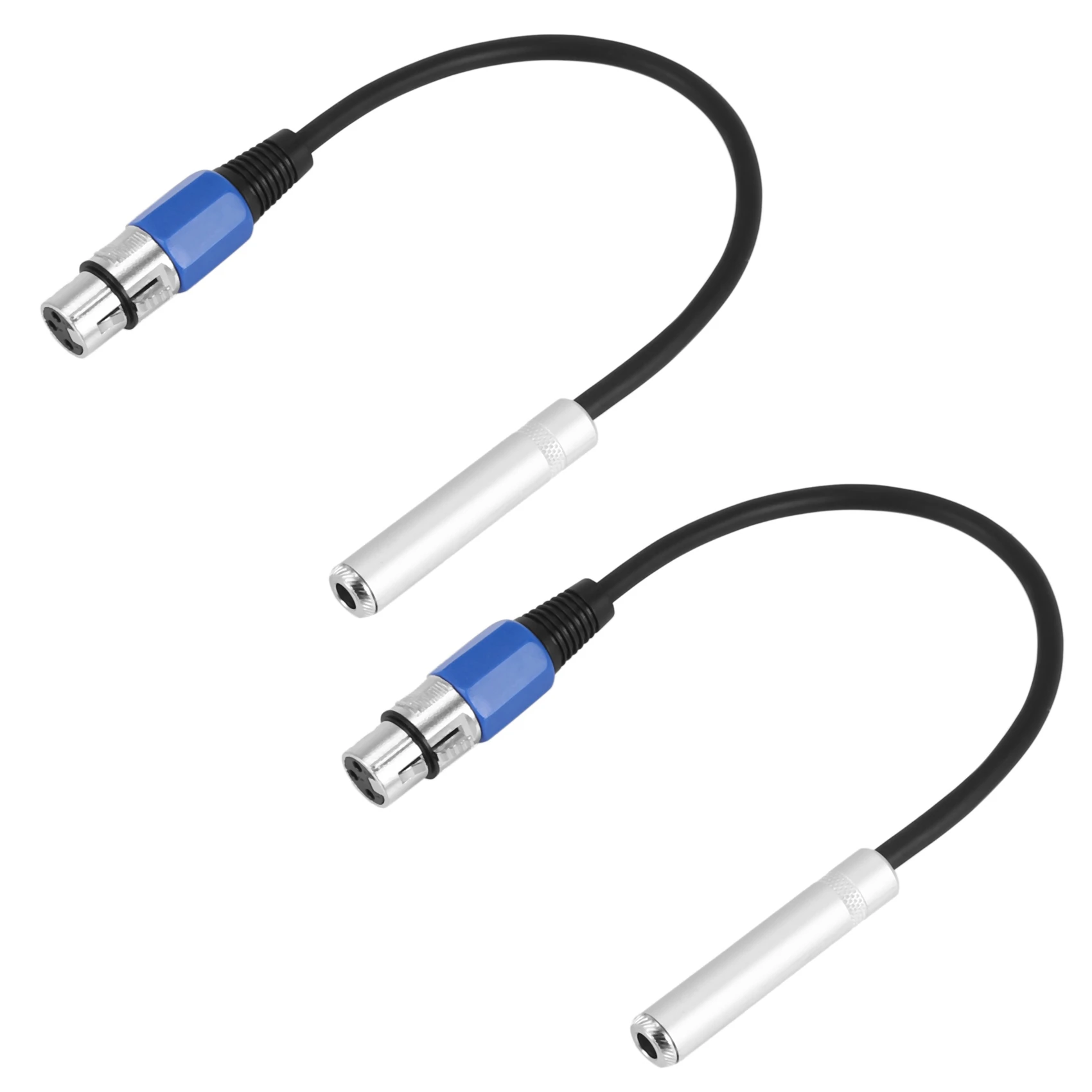 B29C-2X Pin Plug 6.35Mm 1/4 Inch Trs To Xlr Male To Female Cable 3 Pin Female Socket Xlr Adapter For Stereo Microphone Cable