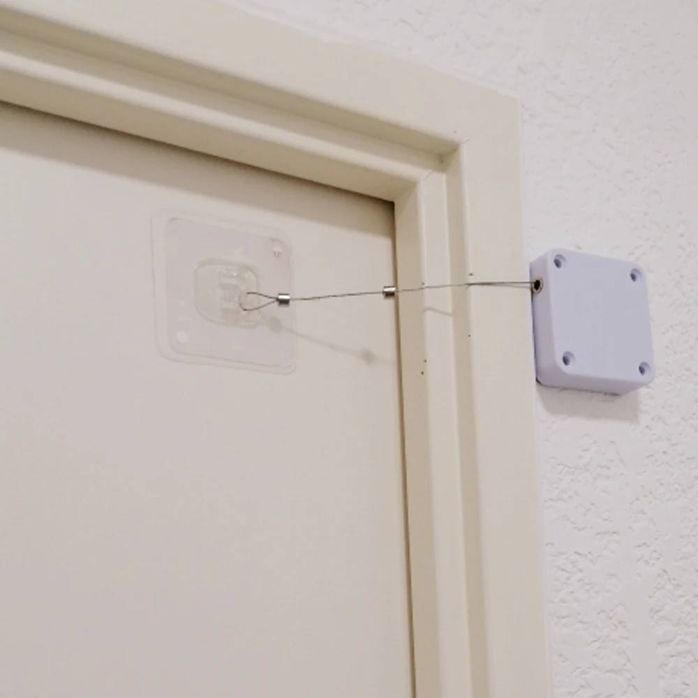 Chiudiporta automatico con sensore senza perforazione chiudiporta scorrevole chiudiporta automatico molle di chiusura per porte domestiche con Buffer idraulico