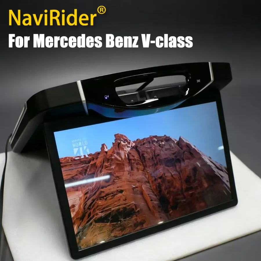 M 1920*1080 Ceiling TV Monitor For Mercedes Benz V260 V260L V-class V Class Android Multimedia Player Mirror Link Remote Control