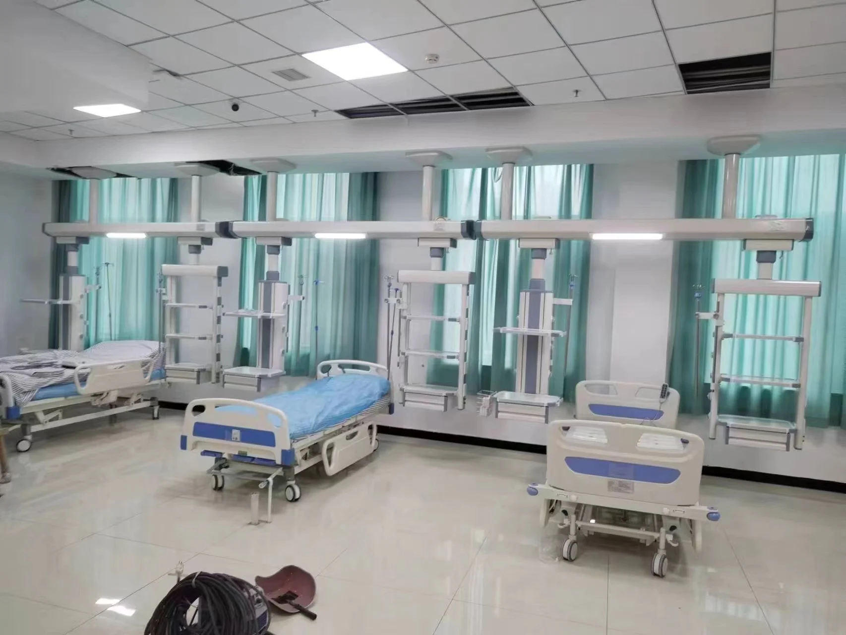Hospital Equipments Ceiling Pendant Medical Surgical  Double-arm Surgery Tower Crane Icu Surgical Medical Pendant