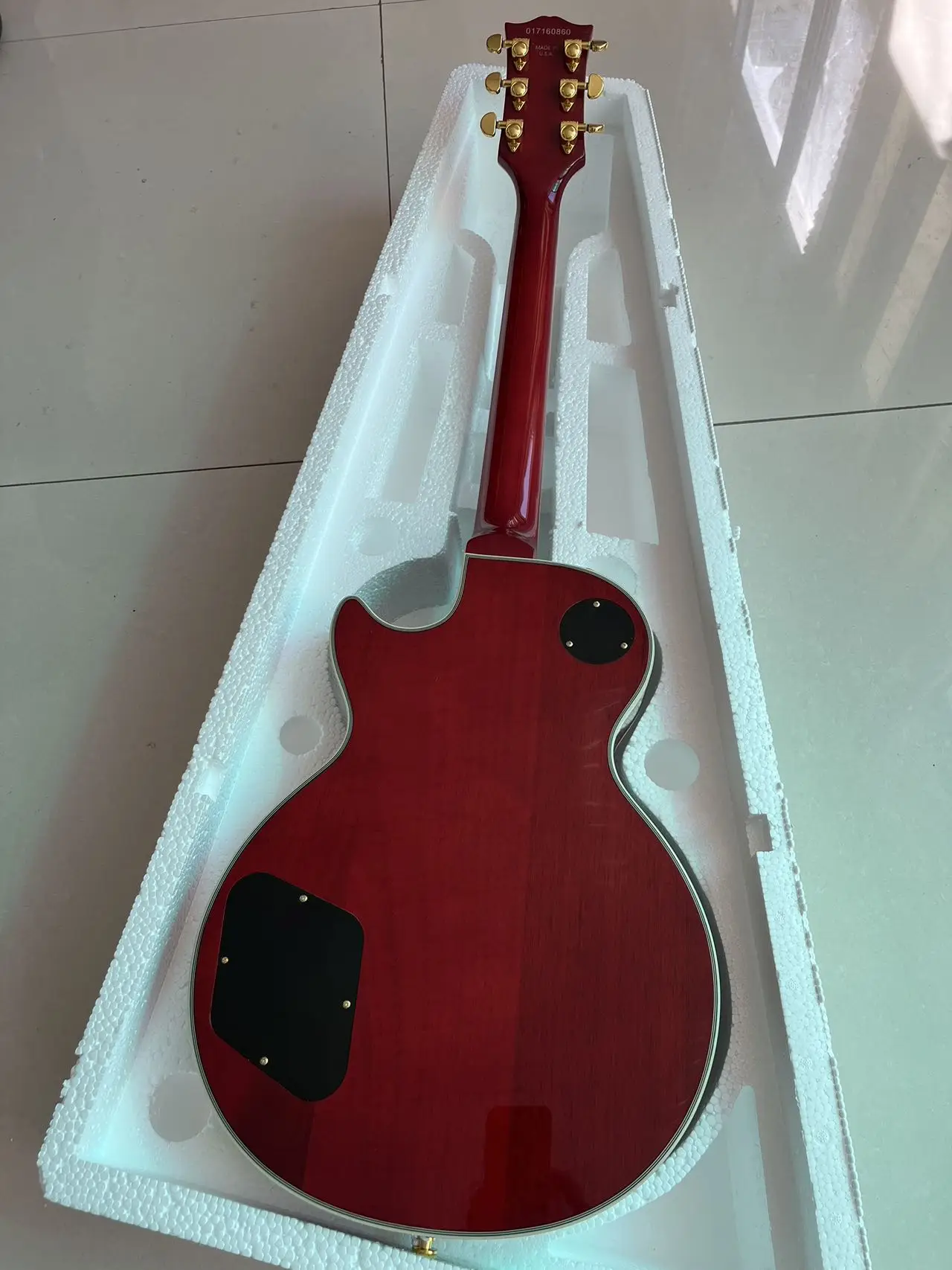 Made in China, Redwood Fingerboard, Peach Blossom Heart Xylophone Body Customization Store, LP  Electric Guitar Free Shipping ZX