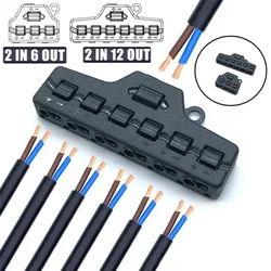 3/6 Distribution Port Hub Railway Train Modle Port Sharing Box For SMD Led Model Miniature Lighting System DC Lamp