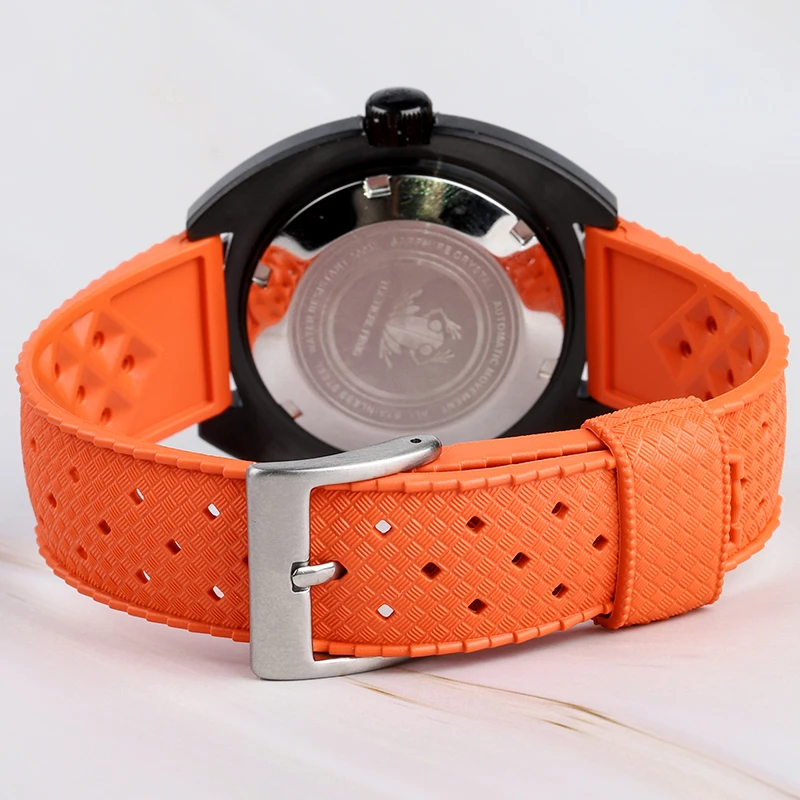 Jam tangan pria taktis Frog PVD SUB 300T Diver jam tangan pria NH35 jam tangan mekanis otomatis kristal safir kedap air 200m gratis ongkos kirim