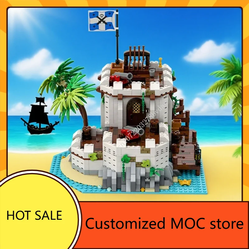 1454PCS MOC Imperial Fortified Outpost Puzzle Kit Medieval Castle Soldier Defense Base Architecture DIY Toy for Kids Ages