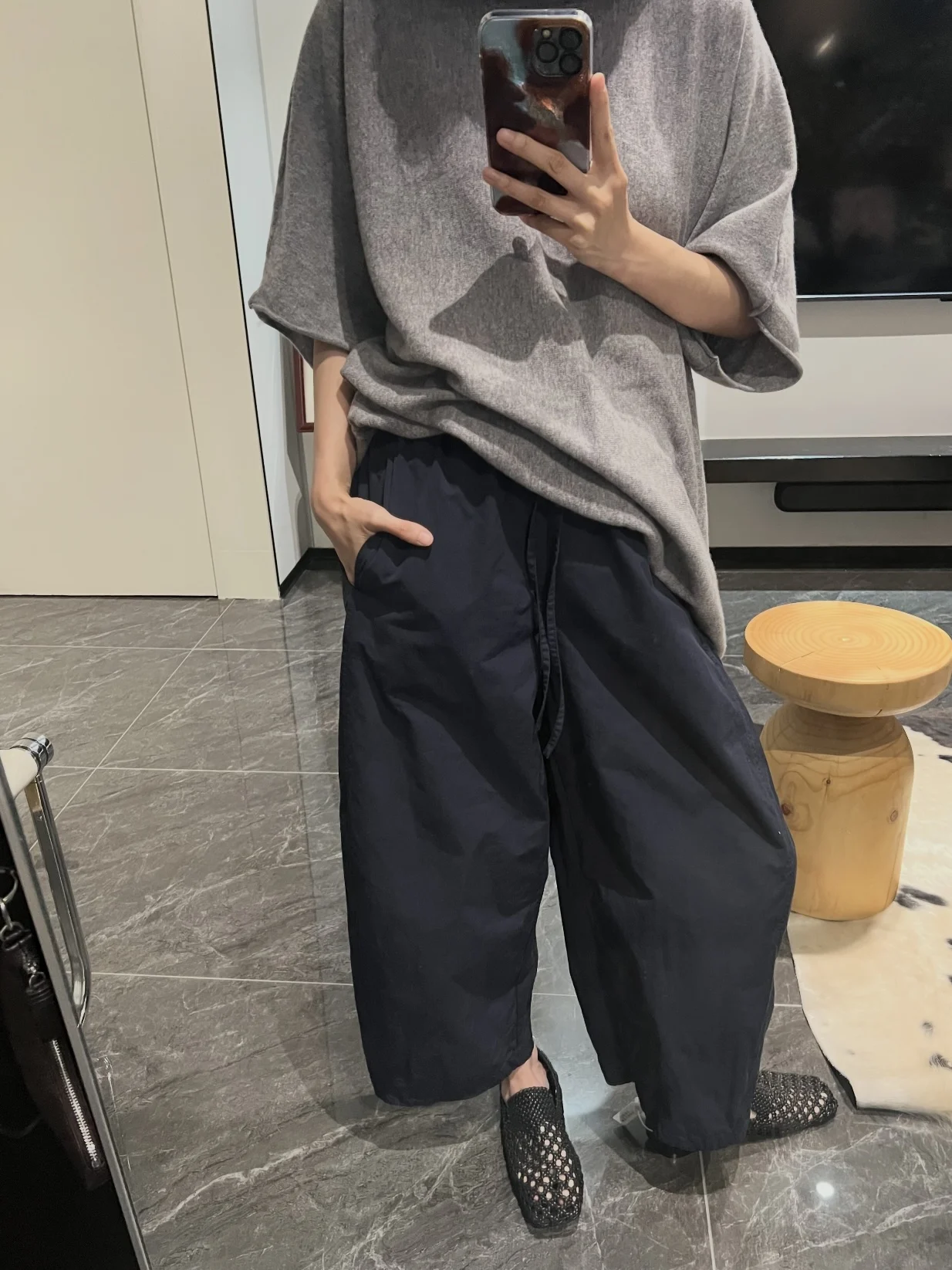 

Четырехцветные брюки Yamamoto с эластичной резинкой на талии, в оригинальном корейском стиле, повседневные, с высокой талией, свободного кроя, женские, прямые брюки