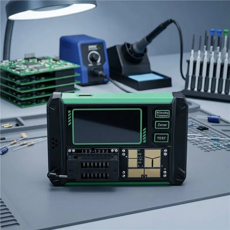 Transistor Tester LCD Digital Multimeter MOS Field-Effect Triode Capacitor Resistance Meter For Electronic Components