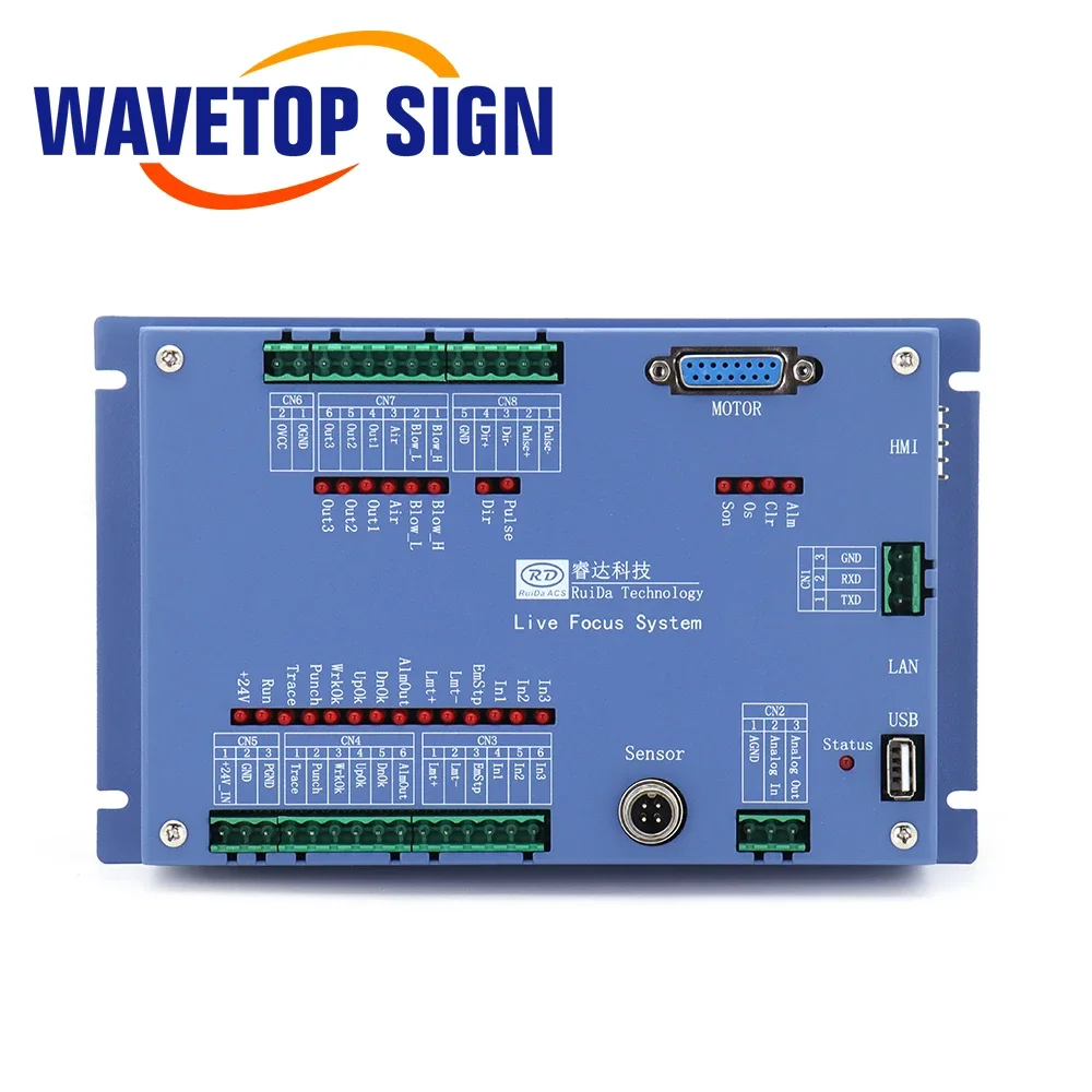 WaveTopSign Stock CO2 Laser Controller LFS-PM-T43 Metal Open Loop Capacitive Automatic Height Controller