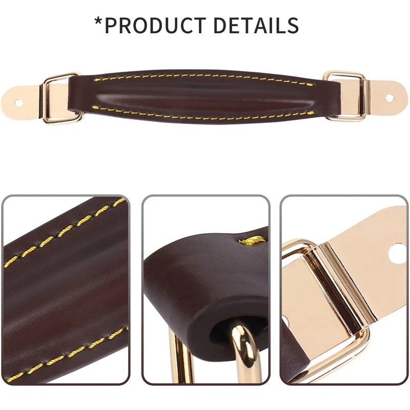 Amplifier Leather Handle Strap For Marshall AS50D AS100D Guitar AMP Speaker Cabinet(Brown)