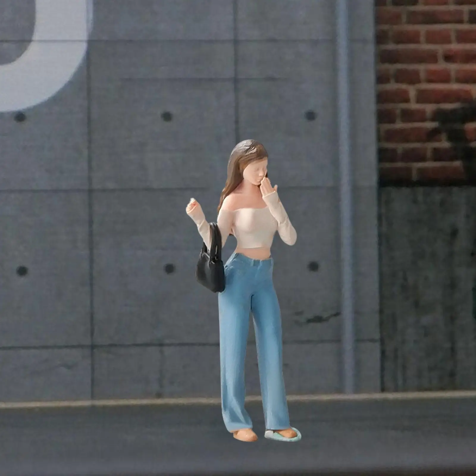 Figura de niña a escala 1:64, Mini muñeca, Pose, escena, personas pequeñas, pintada a mano, decoración de escena, proyectos de bricolaje, accesorio, diseño Diorama