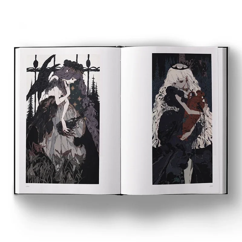 Deep Dark Light-Collection personnelle d'artiste populaire japonais Yuko, livre d'illustration vintage pour filles