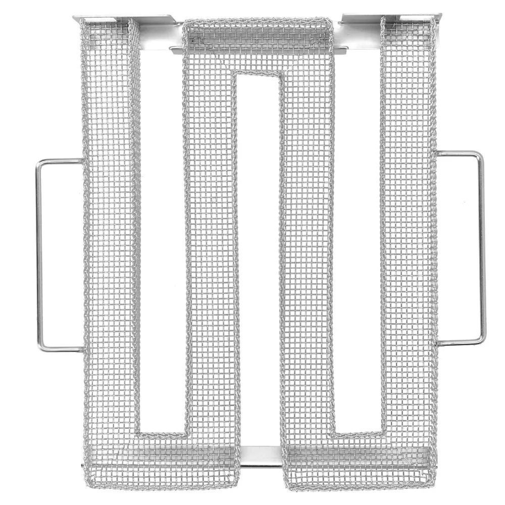 Stainless Steel Cold Smoking Generator M Shaped Low Profile Barbecue Net Cold/Hot Smoking Silver Smoker Tray Outdoor Barbecue