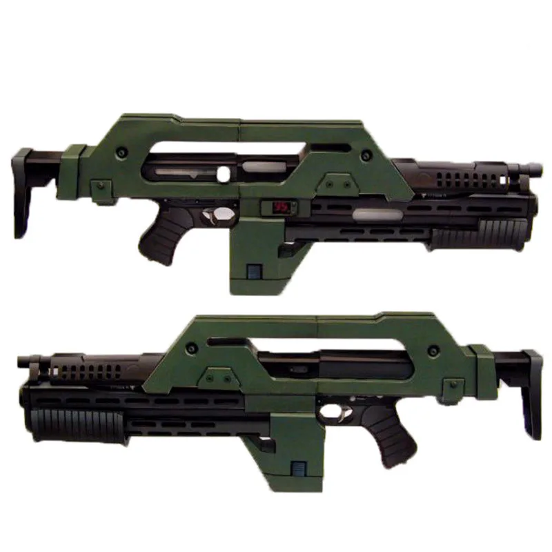 85cm DIY Alien 3 M41 - A M4A1 Pulse Rifle Paper Craft Handmade DIY Geometric Origami Model 3D Paper Card Model Building Set