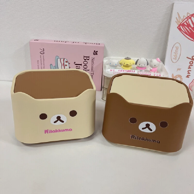 

Rilakkuma Japanese Cute Cartoon Anime Peripheral Desktop Sorting Multi Functional Dormitory Miscellaneous Storage Box Gifts