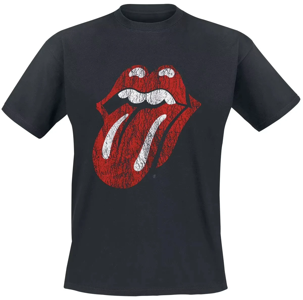

2025 Classic Tongue Rolling Stones T-shirt Summer Luxury Brand Cotton Men Women T-shirt Short Sleeve Band Ins Y2k