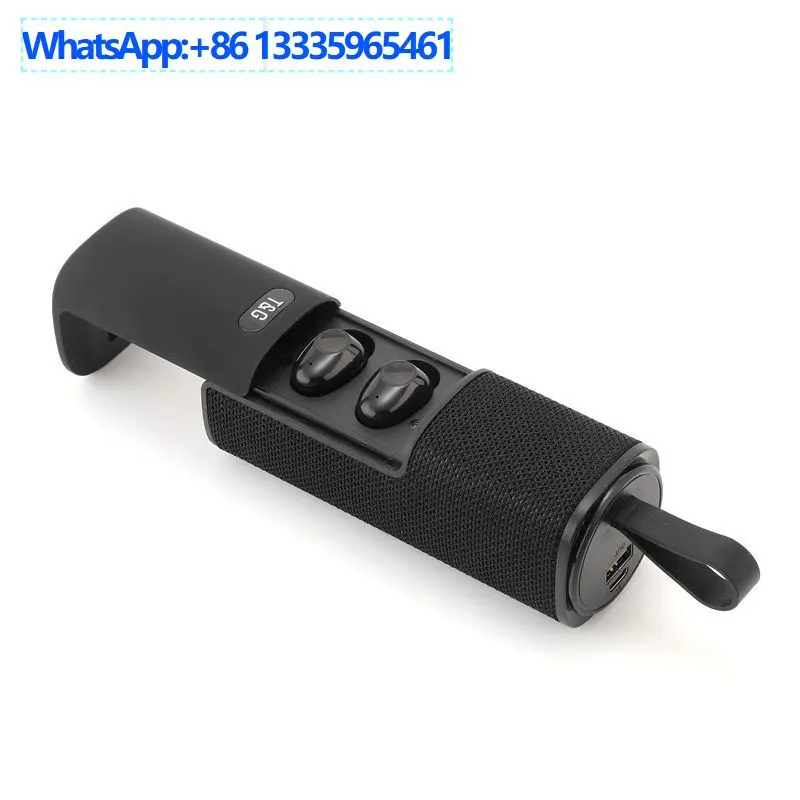 

TG807 Тканевая Bluetooth-гарнитура Динамик 2-в-1 TWS Мини Портативный Power Bank Беспроводная стереоразъем для ушей