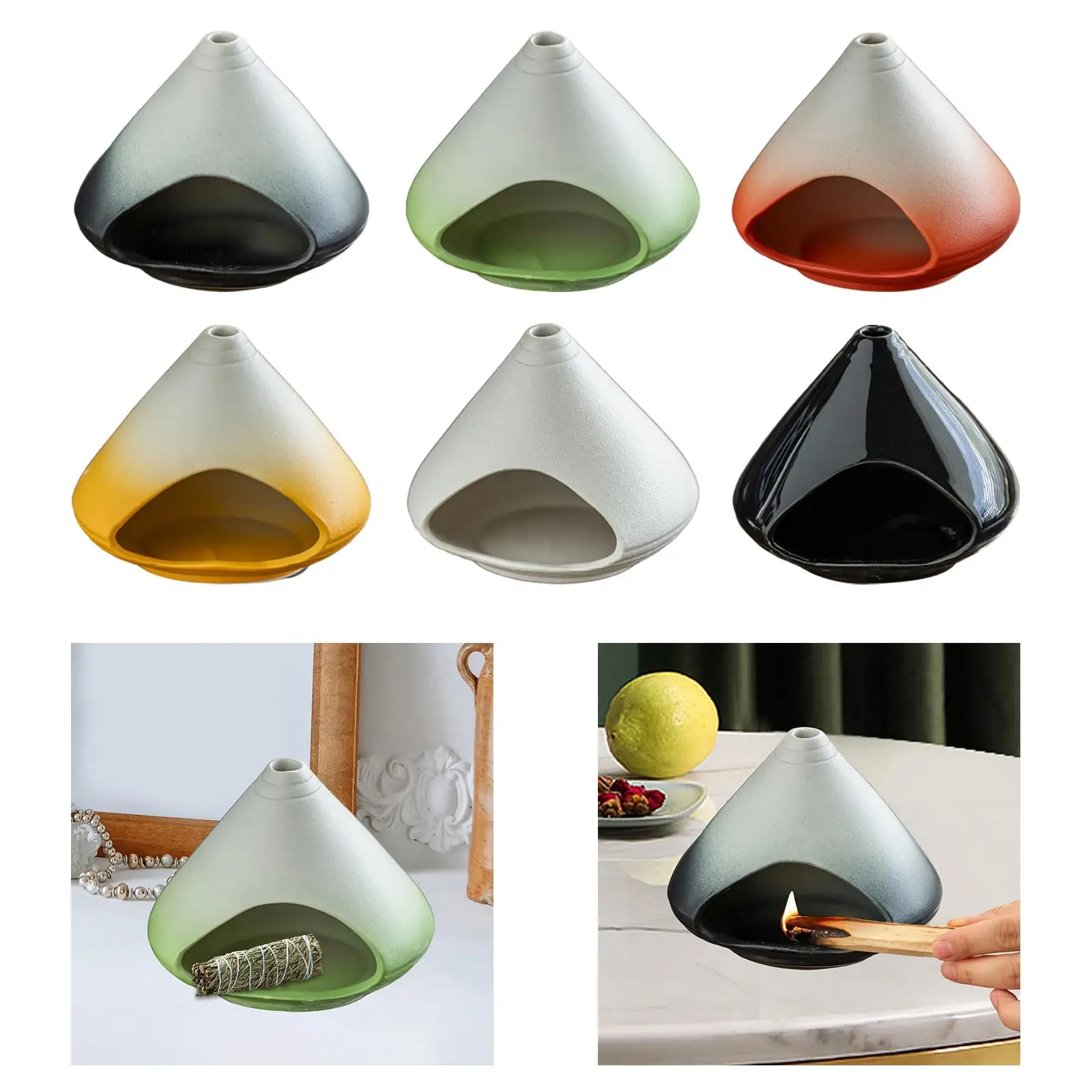 حامل البخور مكتب السيراميك بالو سانتو حامل لتزيين خزانة غرفة النوم #1