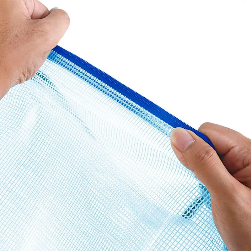 A4 Zippered File Bag For Documents, Cosmetics And Travel, Organizing And Storing Office Supplies, Student Use, Classic Color