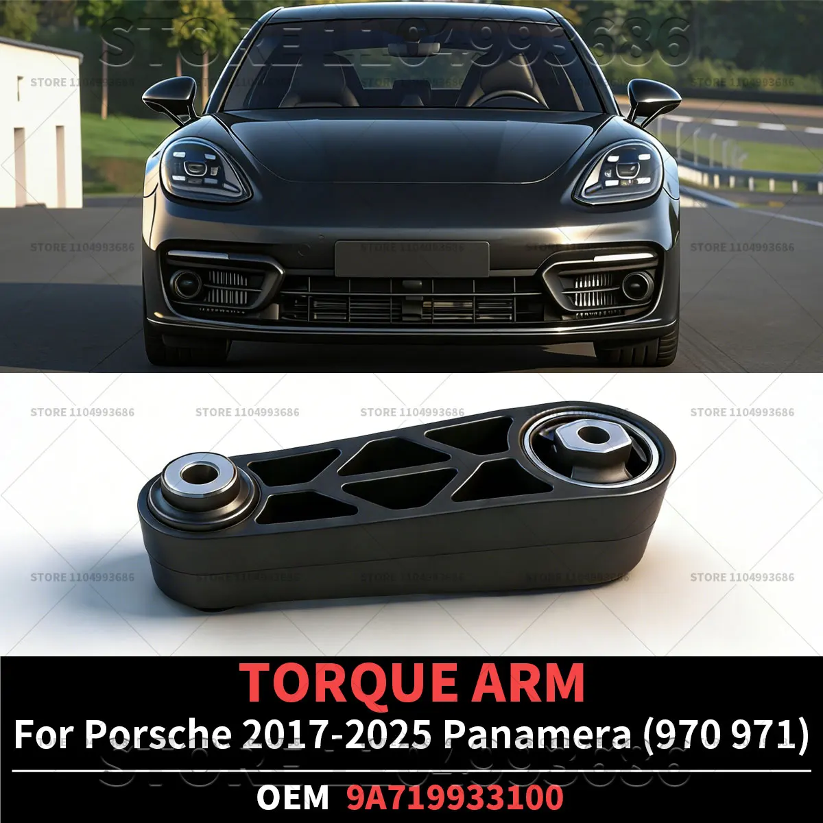 

Для Porsche Panamera Base GTS Turbo (971 972) 2017-2025 годов выпуска, верхняя опора двигателя, OEM 9A719933100