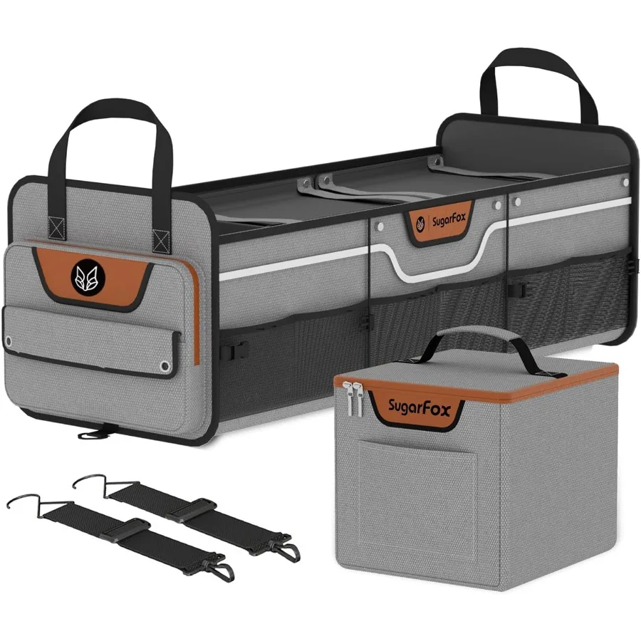 

Органайзер для багажника автомобиля для внедорожника, сверхмощный водонепроницаемый органайзер для багажника, складной автомобильный органайзер с кулером, многокомпонентный