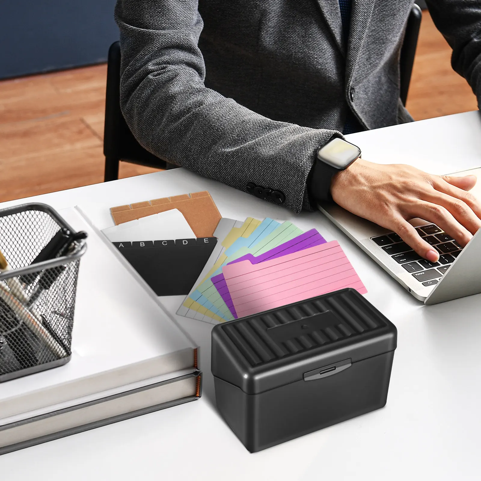 Bölmeli 1 Set Masaüstü Kart Dü - Card Index Box incelemesi ve fiyatı