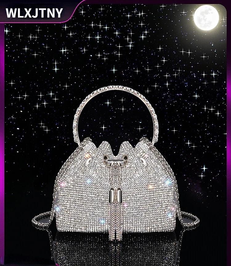 Luxury Bag  Diamond Evening Bag  Silver Designer Bag  Handbags  Pearl Bag  Hand Bags  Luxury Handbags